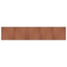 Tapis rectangulaire marron 100x500 cm bambou 