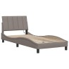 Cadre de lit sans matelas taupe 80x200 cm tissu 