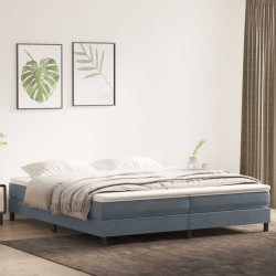 Sommier à lattes de lit sans matelas gris foncé 200x210cm 