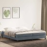 Sommier à lattes de lit sans matelas gris foncé 200x210cm 