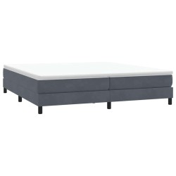 Sommier à lattes de lit sans matelas gris foncé 200x210cm 
