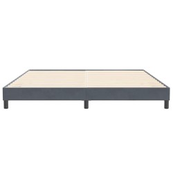 Sommier à lattes de lit sans matelas gris foncé 200x210cm 
