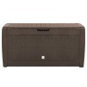 Boîte de stockage de jardin Marron 119x48x60 cm Polypropylène 