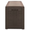 Boîte de stockage de jardin Marron 119x48x60 cm Polypropylène 