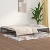 Lit coulissant sans matelas gris 2x(90x200) cm 