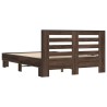Cadre de lit sans matelas chêne marron 140x200 cm 