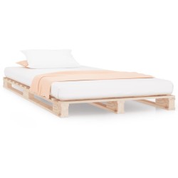 Lit de palette 90x200 cm bois de pin massif 