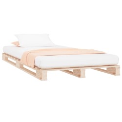 Lit de palette 90x200 cm bois de pin massif 