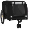 Remorque de vélo pour animaux de compagnie noir 