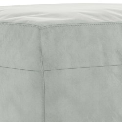 Repose-pied Gris clair 60x50x41 cm Velours 