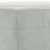 Repose-pied Gris clair 60x50x41 cm Velours 