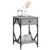 Tables de chevet 2 pcs sonoma gris 40x42x60cm bois d'ingénierie 