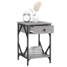 Tables de chevet 2 pcs sonoma gris 40x42x60cm bois d'ingénierie 