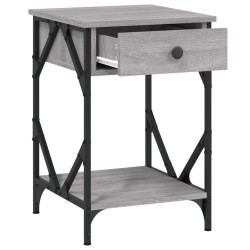 Tables de chevet 2 pcs sonoma gris 40x42x60cm bois d'ingénierie 