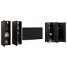 Meubles TV 4 pcs Noir 30,5x30x90 cm Bois d'ingénierie 