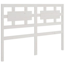 Cadre de lit sans matelas blanc 135x190 cm bois massif 