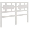 Cadre de lit sans matelas blanc 135x190 cm bois massif 
