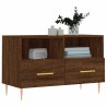 Meuble TV Chêne marron 80x36x50 cm Bois d'ingénierie 