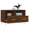 Meuble TV Chêne marron 80x36x50 cm Bois d'ingénierie 