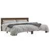 Cadre de lit sans matelas chêne marron 200x200 cm 