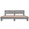 Cadre de lit sans matelas sonoma gris 200x200 cm 