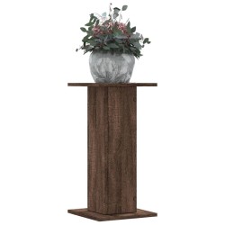 Supports pour plantes 2 pcs chêne marron bois d'ingénierie 
