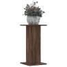 Supports pour plantes 2 pcs chêne marron bois d'ingénierie 
