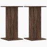 Supports pour plantes 2 pcs chêne marron bois d'ingénierie 