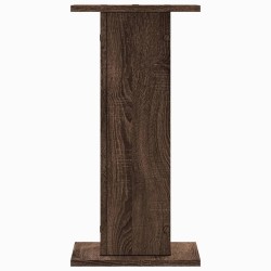 Supports pour plantes 2 pcs chêne marron bois d'ingénierie 