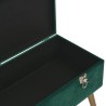 Banc avec compartiment de rangement 80 cm Vert Velours 