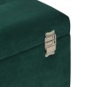 Banc avec compartiment de rangement 80 cm Vert Velours 