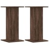 Supports de haut-parleurs 2 pcs chêne marron bois d'ingénierie 