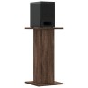 Supports de haut-parleurs 2 pcs chêne marron bois d'ingénierie 
