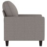 Fauteuil Taupe 60 cm Tissu 