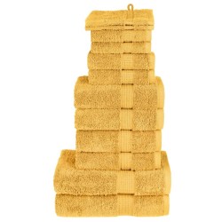 Ensemble de serviettes de qualité supérieure SOLUND 12 pcs doré 