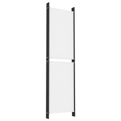 Cloison de séparation 6 panneaux Blanc 300x180 cm Tissu 