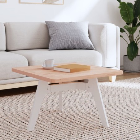Dessus de table 60x60x2,5 cm carré bois massif de hêtre 