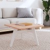 Dessus de table 60x60x2,5 cm carré bois massif de hêtre 