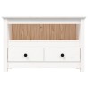 Meuble TV Blanc 79x35x52 cm Bois de pin massif 