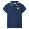 Polo pour enfants bleu foncé 140 