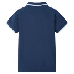 Polo pour enfants bleu foncé 140 