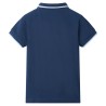 Polo pour enfants bleu foncé 140 
