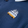 Polo pour enfants bleu foncé 140 