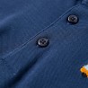 Polo pour enfants bleu foncé 140 