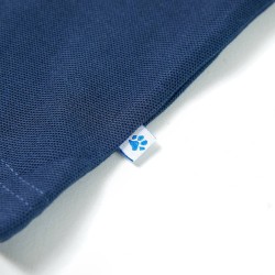 Polo pour enfants bleu foncé 140 