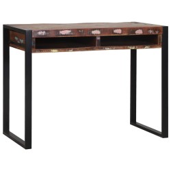 Coiffeuse avec miroir multicolore 100x50x75 cm en bois récupéré 