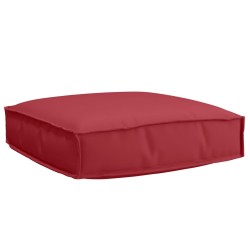 Ensemble de coussins de palette 2 pièces rouge vin en tissu Oxford 