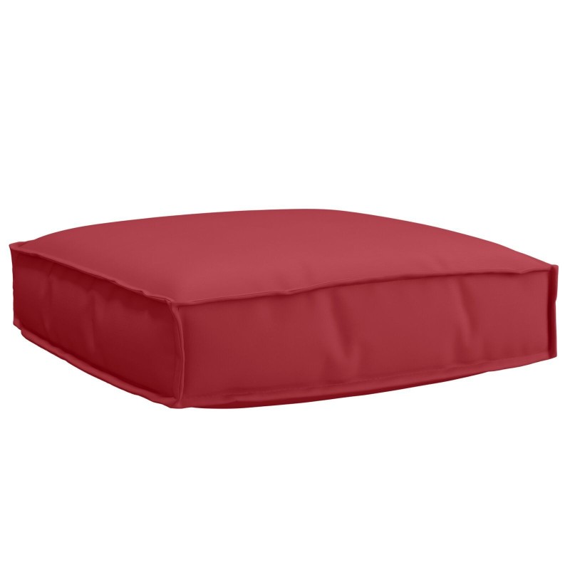 Ensemble de coussins de palette 2 pièces rouge vin en tissu Oxford 