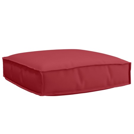 Ensemble de coussins de palette 2 pièces rouge vin en tissu Oxford 