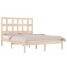 Cadre de lit sans matelas 135x190 cm bois de pin massif 